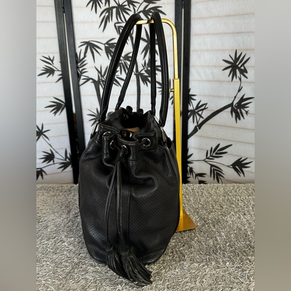 MCM Perforated calfskin leather bucket Tote Bag - Picture 9 of 12